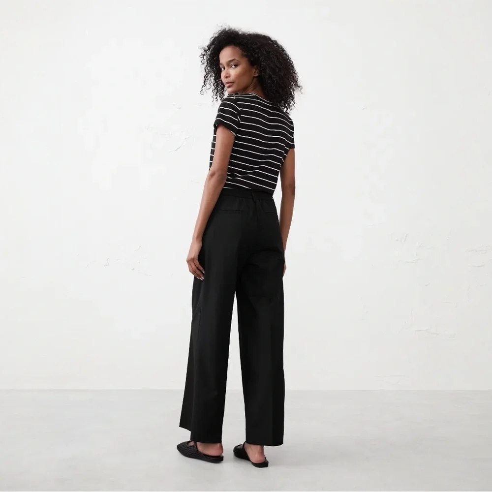 NWT Banana Republic Bi Stretch Easy Wide Leg Pant - Picture 2 of 5